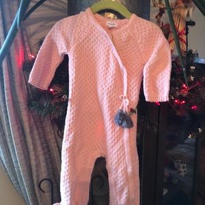 Beautiful baby pink sweater onesie, 3-6m